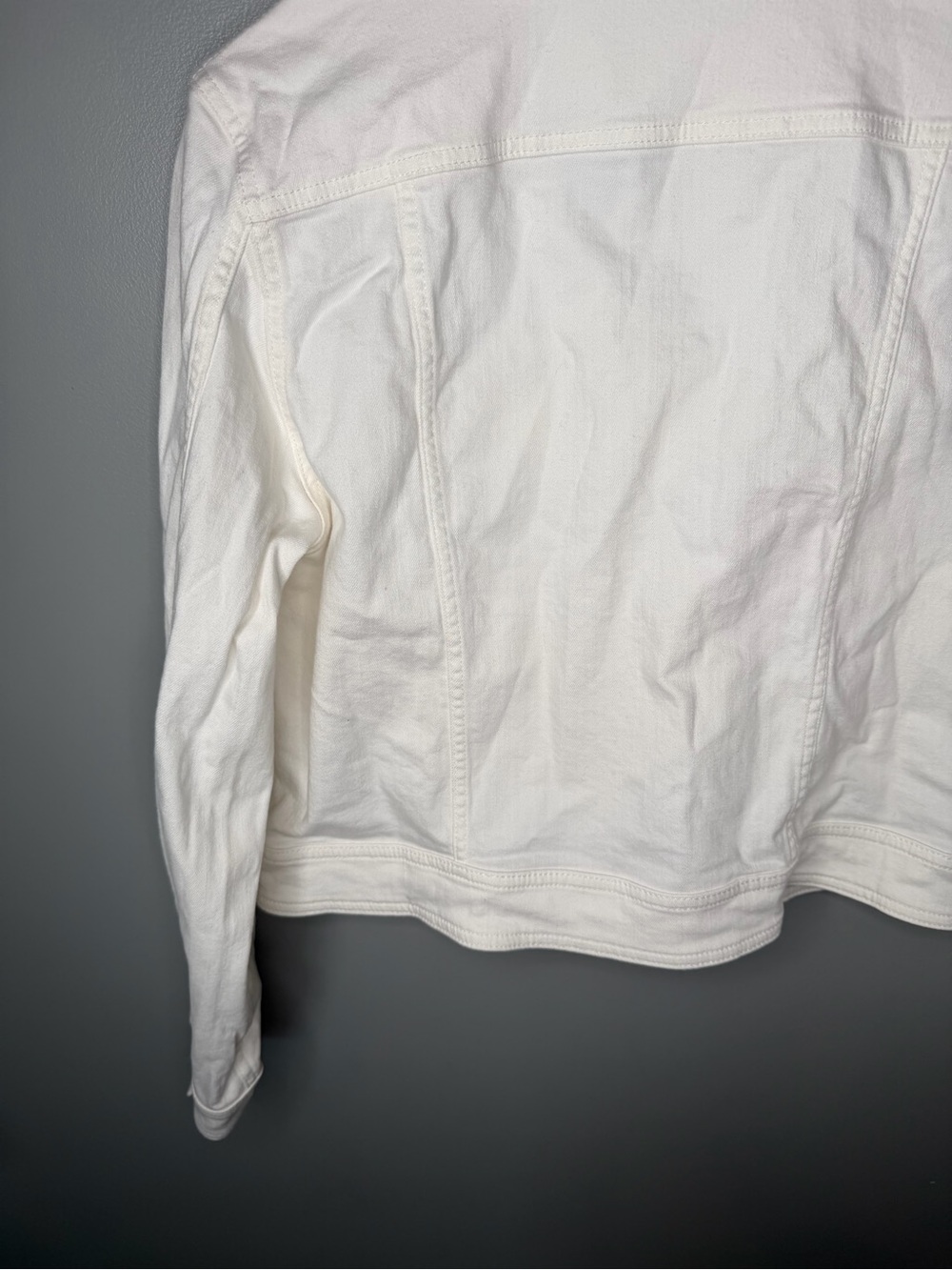 Kate Spade New York Classic Denim Jacket - White - Picture 9 of 12